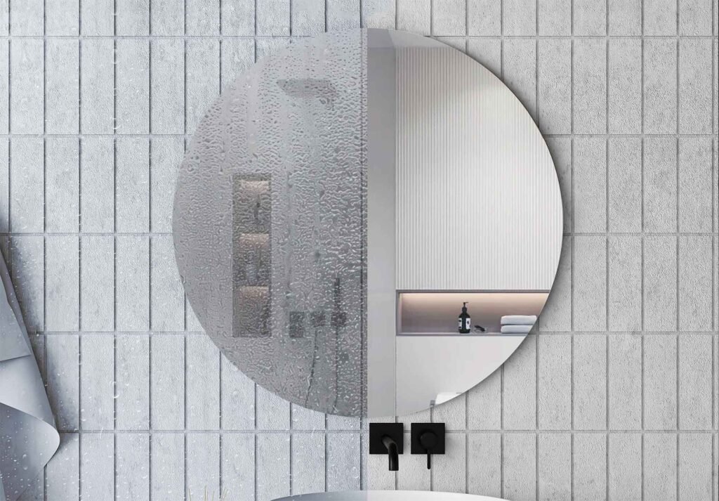 slim 4 inch bathroom exhaust fan preventing mirror fog