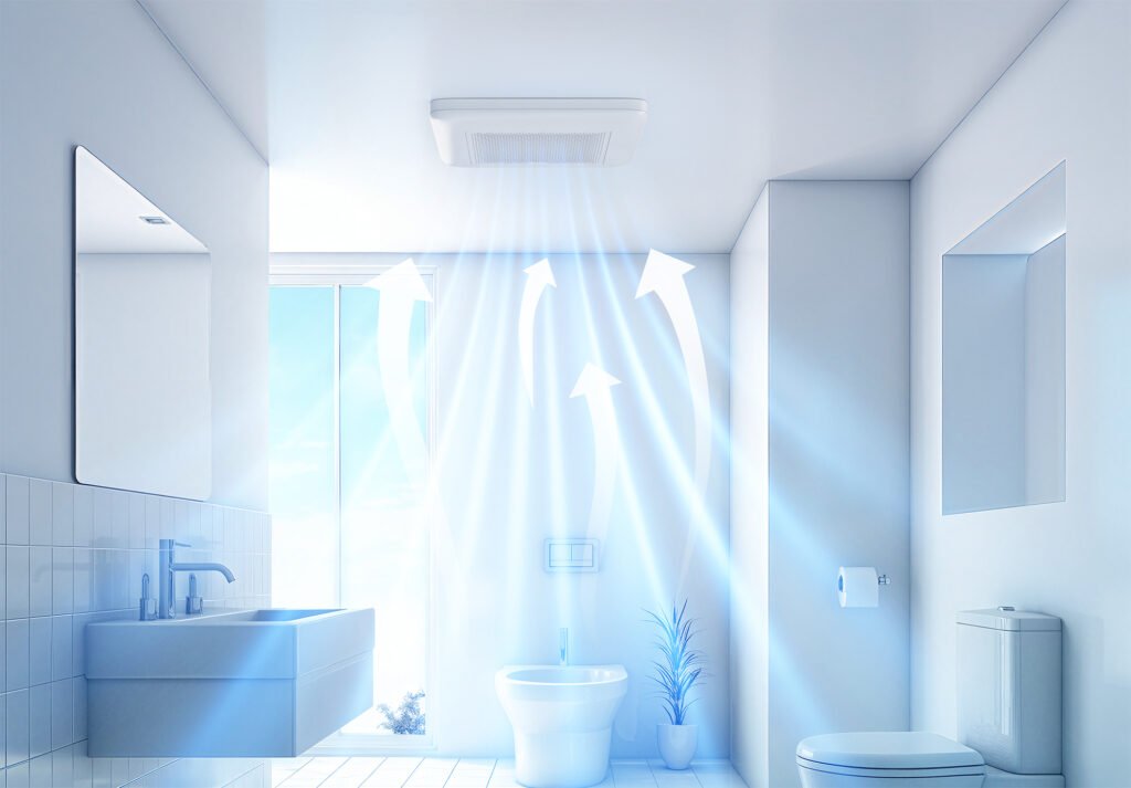 slim 4 inch bathroom exhaust fan improving airflow in bathroom