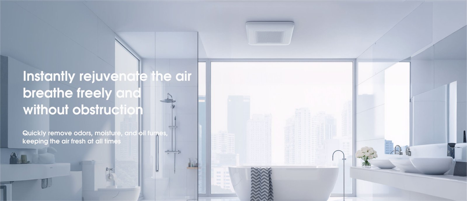 slim 4 inch bathroom exhaust fan for home ventilation system