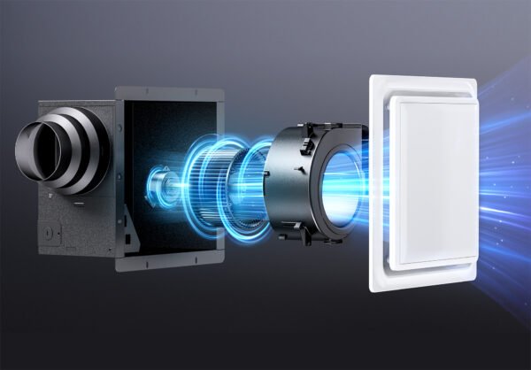 Stable AC motor for long-life bathroom exhaust fan performance